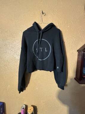 Arch Apparel STL MO Black Crop Hoodie Sweatshirt